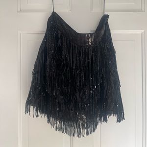 BLACK SEQUINS SKIRT 12th Tribe
